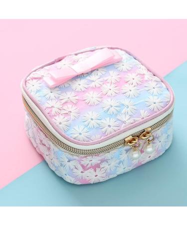 HEVIRGO Sanitary Napkin Storage Bag - Reusable Portable Zipper Pouch for Women - Pink Mesh Embroidered Bowknot Design - Ideal for Teen Girls and Cosmetics - Buy Online on GoSupps.com