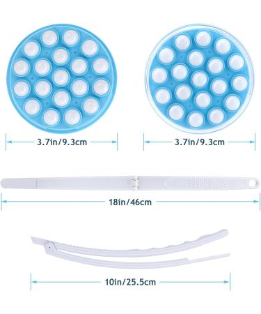 Upgrade Body Lotion Applicator with 19 Massaging Rollers and Long Handle - Shower Scrubber for Women and Men | Globalstore - Buy Online on GoSupps.com