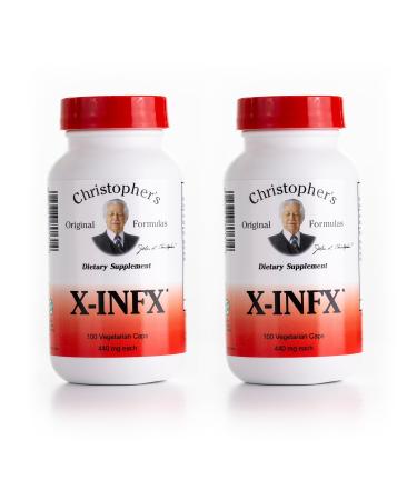 Christopher's Original Formulas X-INFX Formula Natural Immune Support 2 Pack 100 Caps Each