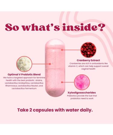 Optimal Prime Vaginal Probiotics for Women with Prebiotics Cranberry Extract and a Lactobacillus Probiotic Blend Supports Healthy Vaginal Flora Odor Control pH Balance 60 Capsules 60 Count (Pack of 1) - Buy Online on GoSupps.com