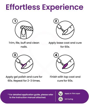 15mL Regal Purple Sparkle Pearl Glitter Gel Nail Polish | Soak Off UV LED | DIY Manicure | Salon Quality | Beetles - Buy Online on GoSupps.com