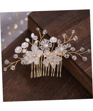 Beaupretty Bride Comb Comb Bridal Hair Comb Hair Comb for Crystal Hair Comb Wedding Hair Comb pearl hair Hair Bridal Hair Accessories - Buy Online on GoSupps.com
