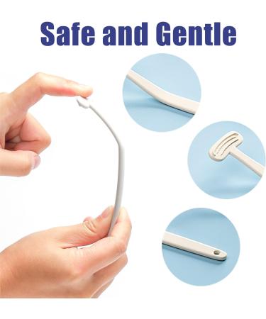 6-Pack Tongue Scrapers - Plastic Tongue Cleaning Brushes for Adults | Fresh Breath & Oral Care Utensils - Buy Online on GoSupps.com
