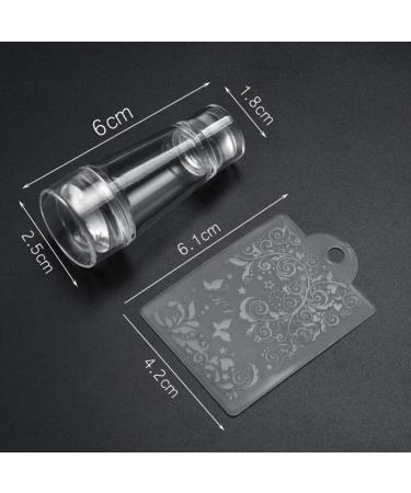 Fomiyes Nail Tools - Double-End Nail Polish Stamp & Stencil Set for DIY Nail Art - Manicure Tool Kit with Scrapers - Buy Online on GoSupps.com
