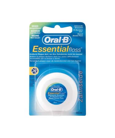 Oral-B Essentialfloss dental floss waxed mint 50 m 1P