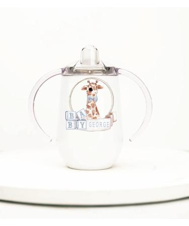 Personalized Insulated Stainless Steel Sippy Cup  Any Name or Text  Baby Boy Giraffe  10oz  BPA Free  Baby Girl  Sippy cup for toddlers  Sippy cup for baby - Buy Online on GoSupps.com