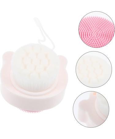 HAPINARY Facial Scrubber Soft Fur Facial Cleansing Brush face Brush Bath Brush Manual face washbasin Silicone face Brush Scrub Cleaner exfoliating Brush The face pores Double Sided - Buy Online on GoSupps.com