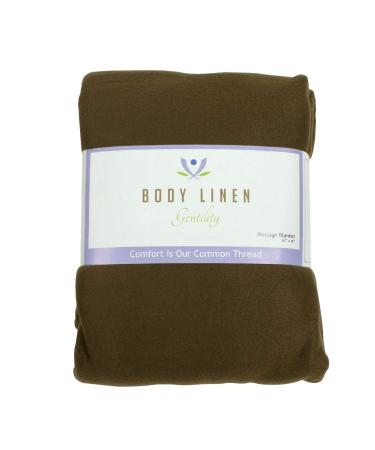 Body Body Linen's Gentility™ Polar Fleece Massage Table Blanket, Warm, Cozy and Plush Spa Blankets. Create that Perfect Atmosphere. 54 x 80 inches, 100% Polyester - Chocolate 54x80 Inch (Pack of 1) Chocolate