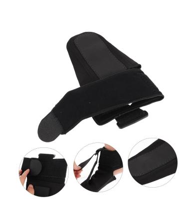FRCOLOR Foot Inversion Protector Night Splint & Calf Brace - Foot Drop Corrector & Plantar Fasciitis Support - Black PU Strap for Foot Sprains - 25x13x0.5cm - Buy Online on GoSupps.com