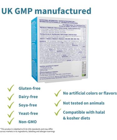 Pharmepa Complete Omega 3 Fish Oil with Omega 6 GLA & Evening Primrose Oil 1000mg - Lemon Flavor - 60 Count (30 Servings) - Buy Online on GoSupps.com