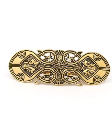 Lurrose Vintage French Hair Clips - 2pcs Celtic Knots Viking Hairpins for Women & Girls - Elegant Long Hair Jewelry - Buy Online on GoSupps.com