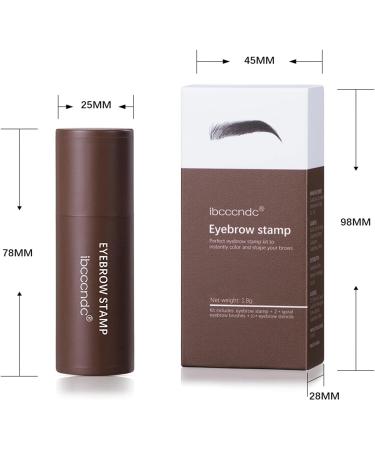 Kweilin Eyebrow Stamp Pen Kit Waterproof 10 Kind Stencil Shaping Waterproof Brow Powder One Step Kit Eye Powder Perfect Power Seal. Natural brow brown Natural Brown - Buy Online on GoSupps.com