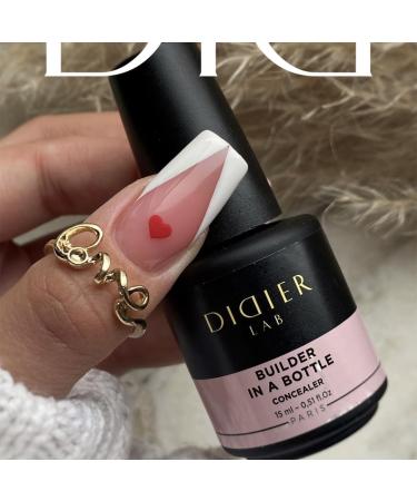 Didier Lab - Premium Nail Builder Gel in a Bottle Concealer - Strengthens Natural Nails - LED UV Builder Gel for Nails - Hard Gel Nail Builder for Nail Repair - Nail Gel Extension 15ml 15 ml (Pack of 1) BIAB Concealer - Buy Online on GoSupps.com