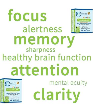Creekside Naturals Focused Mind Jr. - Pediatrician Formulated, Vegan Focus and Memory Support for Children - Stimulant-Free Orange Cream EZ Melt Tablets - Buy Online on GoSupps.com