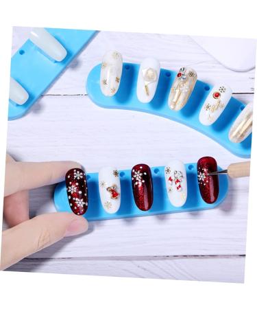 minkissy 4 Boxes Tip Stand for Nails Tip Display Stand Nail Practice Rack Nail Training Rack Manicure Base - Buy Online on GoSupps.com