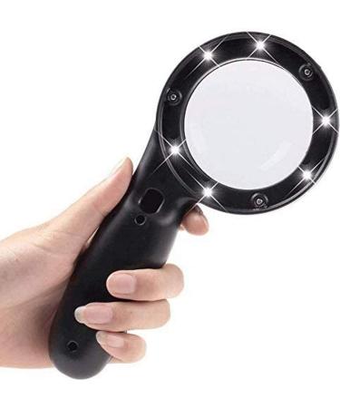 Magnifiers for Craft Work Reading Magnifier Lamp Charge Type HD Read for Senior Citizens 10 Times Portable Read Newspaper Better Life