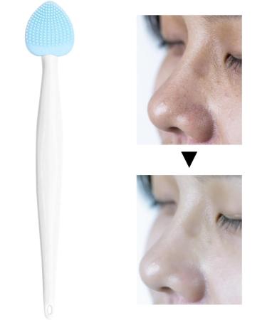 Nose Cleansing Fine Brush | Face Scrubber Handheld Double-Sided Skincare Remover Tool - Pore Cleansing Blackhead Brush Nose Scrubber for Bedroom Rowces D Blue - Buy Online on GoSupps.com