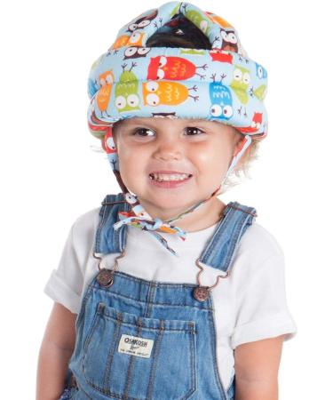 Baby Safety Helmet | Adjustable Infant Head Protective Cap for Crawling, Walking, Running & Playing | Soft & Comfortable (Blue Woodpecker) - Buy Online on GoSupps.com