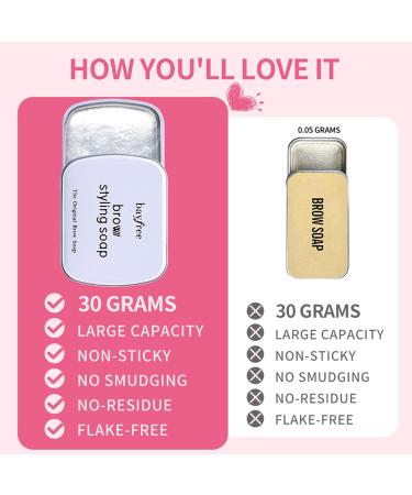 MISOYER Eyebrow Wax Feathery Brows Transparent Makeup Soap Waterproof Clear Eyebrow Wax Solipour Styling Kit for Women - Buy Online on GoSupps.com