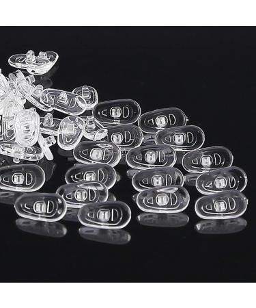 Extra Soft Silicone Nose Pads for Glasses - Screw-In Non-Slip Transparent 13mm - 10 Pieces - Buy Online on GoSupps.com