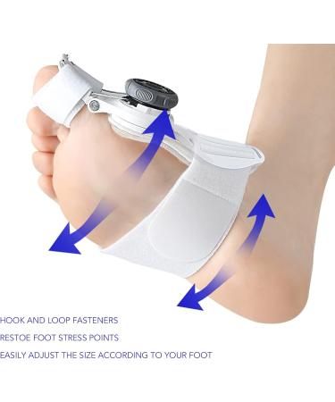 Hallux Valgus Corrector - Adjustable Degrees Silicone Toe Straightener for Men and Women - Buy Online on GoSupps.com