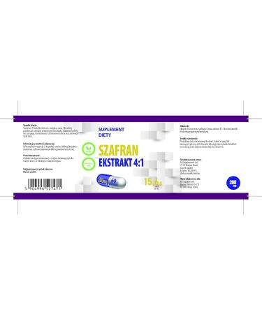 Saffron Supplement 800mg Equivalent (200mg of 4:1 extract) 60 vegan capsules Saffron - Buy Online on GoSupps.com