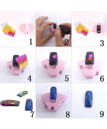 Warm Girl 3 Box Starry Sky Stars Nail Art Stickers Tips Wraps Foil Transfer Adhesive Glitters Acrylic DIY Decoration Tips - Buy Online on GoSupps.com