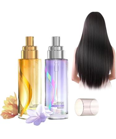 Long-Lasting Lightweight Hair Soft Essential Oil Spray Lightweight Hair Oil Mist For Split Ends Fluffy Volumizing Hair Spray For All Hair Types (#021)