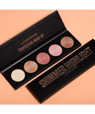 Hirock 5-Color Makeup Palette | Contour Highlight & Bronzer | International Shipping Available - Buy Online on GoSupps.com