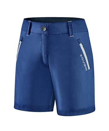 Black Crevice Women's Short Classic Shorts 36 Steel Blue/White