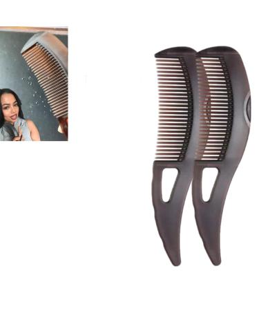 Scalp Sweep detoxification comb scales for hair scale removal energy massage scalk crammo hollow tooth hair brush for point massage scalp ridge for scalding scale brush unisex 2 pieces.