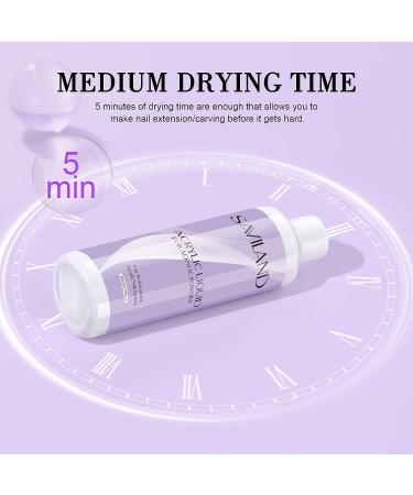 Saviland 6 oz Acrylic Liquid for Nail Extension & Carving - Low Odor, Non-Yellowing Formula for DIY Nail Salon Use - Buy Online on GoSupps.com