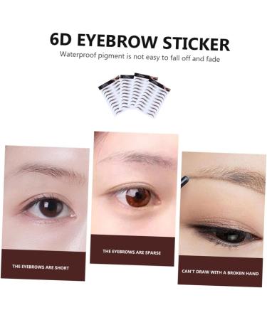 Housoutil 4pcs Eyebrow Stickers Eyebrow Peel off Makeup Gadgets Artificial Eyebrow 6d Makeup Tools Make up - Buy Online on GoSupps.com