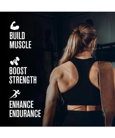 Jacked Factory Creatine + Taurine - Creatine Monohydrate 5000mg with Taurine 2000mg for Increased Muscle Strength & Cellular Hydration - 60 Servings Unflavored - Buy Online on GoSupps.com