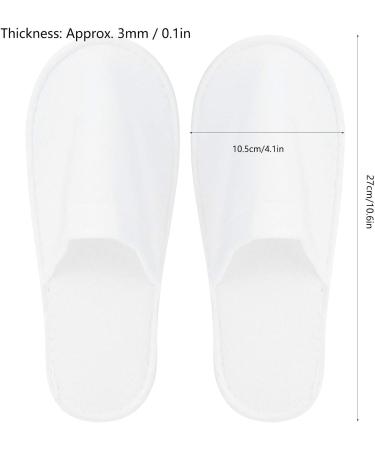 Buy Lyrlody Portable Non-Slip Hotel House Shoes - 50 Pairs of Comfortable Disposable Slippers for Hotels Spas and Air Travel | Universal Size - Buy Online on GoSupps.com