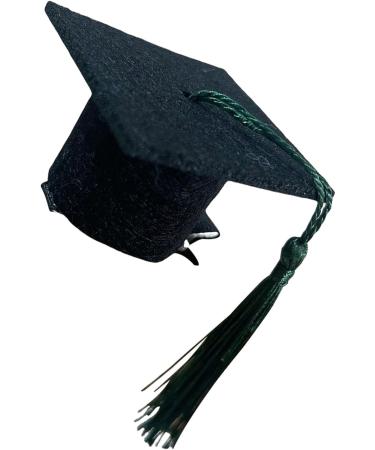 Graduation Hat Insert - 3D Doctoral Hat Hair Clip Headband Graduation Dress up Photo Decoration Supplies Hat Inserts Graduation Accessories for Kids Adults Green - Buy Online on GoSupps.com