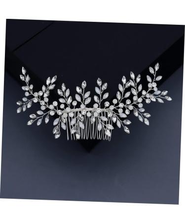 Housoutil Bridal Hair Accessory Wedding Hair Comb Bridal Hair Comb Wedding Side Comb Wedding Hair Clip Crystal Hair Comb Vine Side Comb Crystal Headpiece Dress The Photo Bride - Buy Online on GoSupps.com