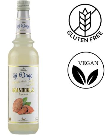 BARMAN IL DOGE Almond Syrup 70cl - 700ml Pack | Delicious Almond Flavor for Cocktails - Buy Online on GoSupps.com