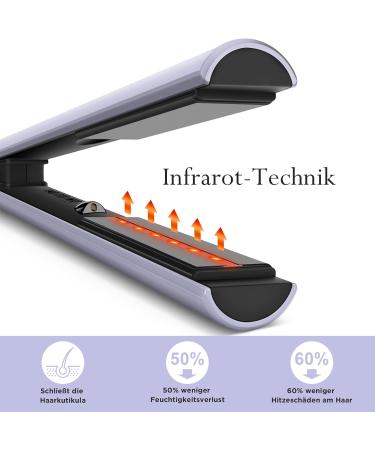 Parwin Per Beauty 2-in-1 Infrared Ion Hair Smooth & Curling Iron - Anti-Frizz 14 Temperature Settings Gloss Effect - Buy Online on GoSupps.com