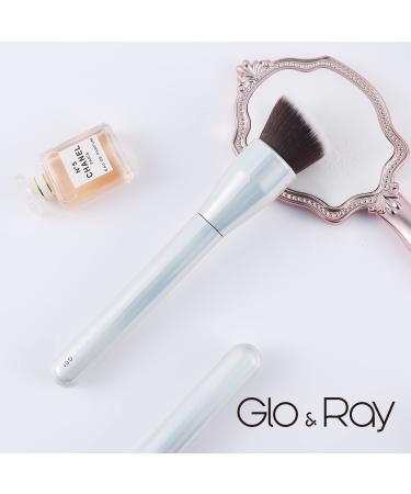 Premium Angled Flat Top Kabuki Foundation Brush for Liquid Cream Powder Makeup - G01A - Buy Online on GoSupps.com