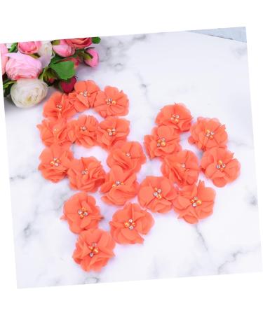 COHEALI 60 pcs Chiffon Cloth Diy Mini Shaped Accessory Hairhoop Flowers Accessoriesorange Girls Pearl As Shownx3pcs Size 1x3pcs - Buy Online on GoSupps.com