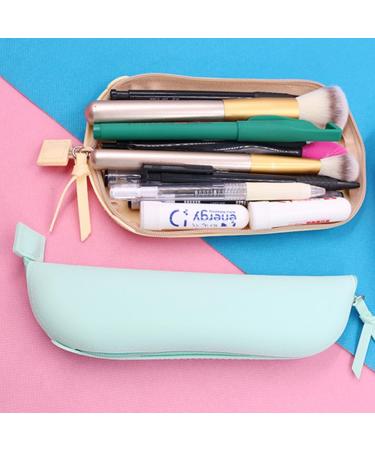 Travel Makeup Brush Holder | Silicone Cosmetic Brush Case with Zipper | Large Pink Makeup Bag - Perfect for Daily Use & Gifts - Buy Online on GoSupps.com