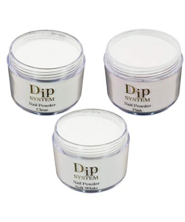 30g Dip System Powder Dipping System Powder Dip Powder for Fingernails. Easy to use. Choose color: (soft white)