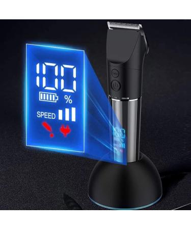 Premium Hair Clippers for Men - Cordless Rechargeable Hair Cutting Kit with 4 Guide Combs & Charging Stand - Perfect for Family Use - Buy Online on GoSupps.com
