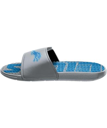 Detroit Lions NFL Team Logo Sport Flip Flop Sandals - Men's Athletic Gel Slides - Buy Online on GoSupps.com
