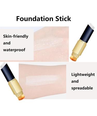 Bavooty 2in1 Foundation And Concealer StickDoubleEnd Waterproof LongLasting ConcealerNatural - Buy Online on GoSupps.com