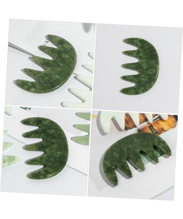 Combined Jade Massage Comb - Scalp Massager & Body Massage Tool for Ultimate Relaxation - Buy Online on GoSupps.com