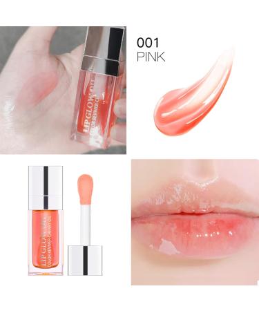 Plumping Lip Gloss - Moisturizing Glossy Lip Oil Tinted - Nourishing Hydrating Lip Glow Oil with Vitamin E - Lips Skin Care Lip Balm Long Lasting Clear Lipgloss Makeup (001 Light Orange) - Buy Online on GoSupps.com