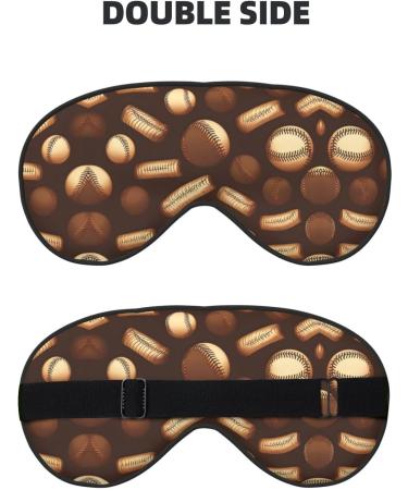 Buy Retro Brown Print Sleep Eye Mask | Soft Eyeshade for Travel & Naps | Unisex Design - International Shipping Available - Buy Online on GoSupps.com