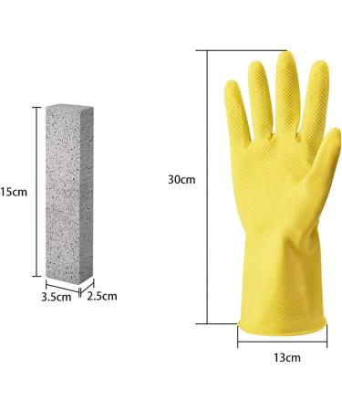 Jalan Cleaning Bimsstein - 6 Toilet Cleaning Stones with Gloves | Strong Urine Stone Remover for Toilet Kitchen Shower & Sink - Buy Online on GoSupps.com